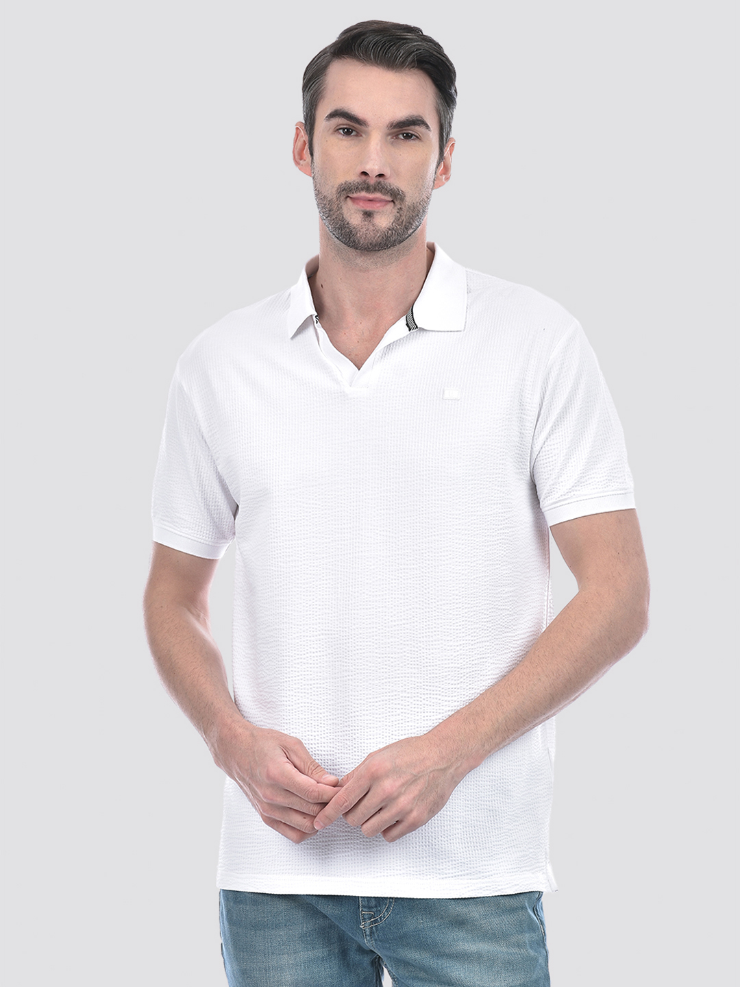 Numero Uno Men Solid White T-Shirt